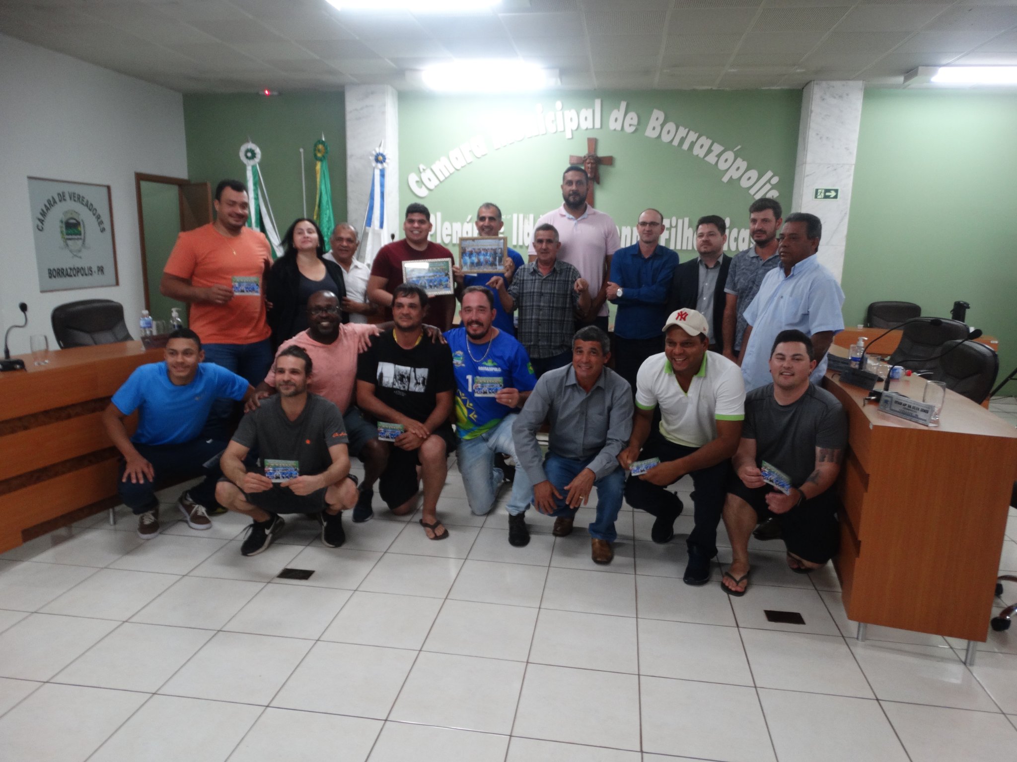 Homenagem aos atletas do Handebol masculino e Bocha